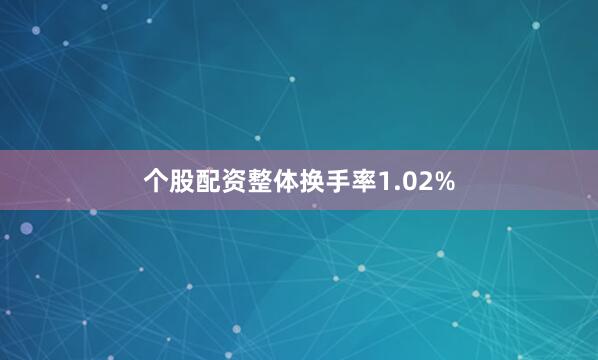 个股配资整体换手率1.02%